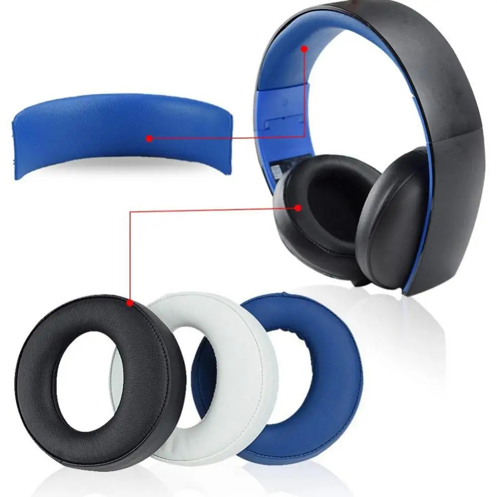 1 Pair Headset Earpads Earmuff for Sony-PS3 for PS4 7.1 Wireless for CECHYA-0083