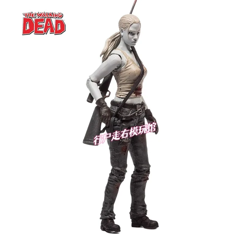 [Inventory] US TV Hit Series Walking Dead BLACK & WHITE 2 PACK 4.5 Inch1/12 Action Figures Genuine Vintage Collectible Model Toy