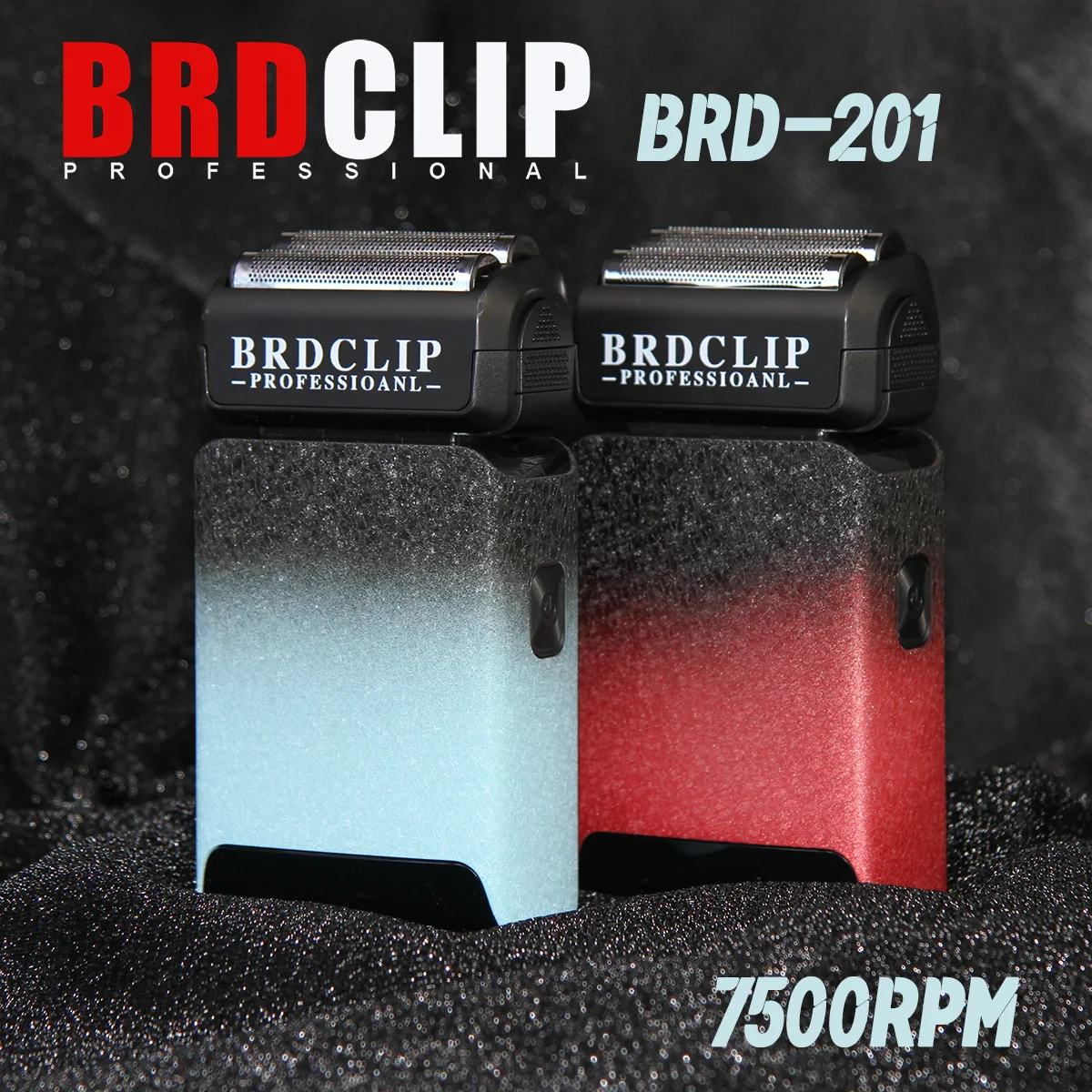 

Профессиональный мощный двигатель 7500 об/мин BRDCLIP BRD-SL201, электрический мужской триммер для бороды, бритва с двойной фольгой, USB-машина для стрижки волос