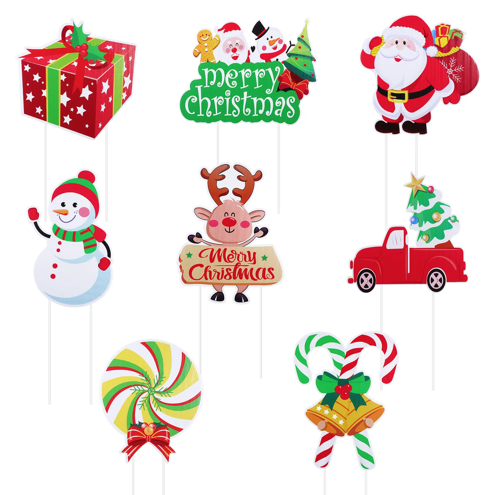 

Christmas Supplies Merry Lawn Sign Signs Yard with Stakes Outdoor Decorations Party