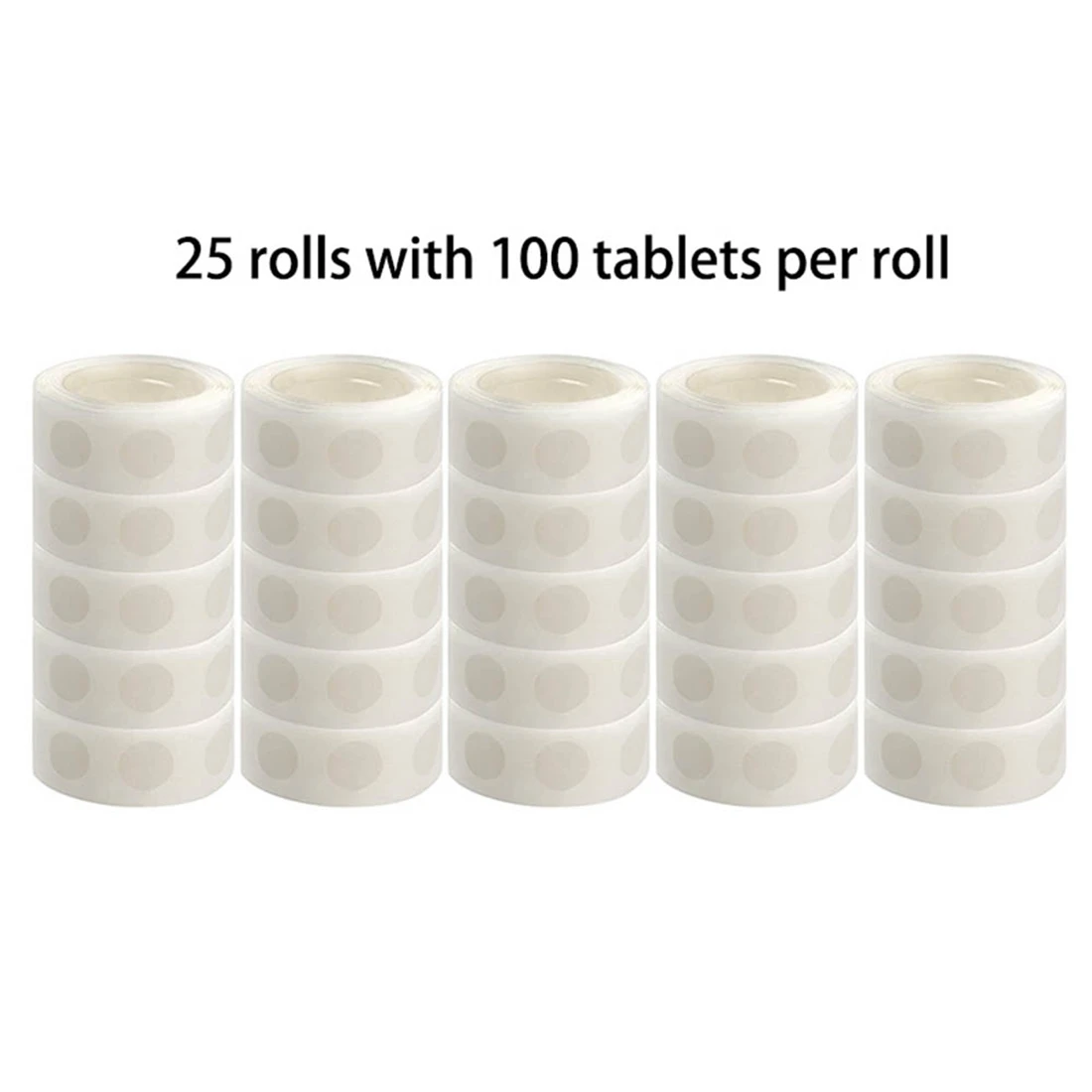 25 Rolls Glue Point Clear Balloon Glue Removable Adhesive Dots Double Sided Dots Glue Tape for Balloons Wedding Decors