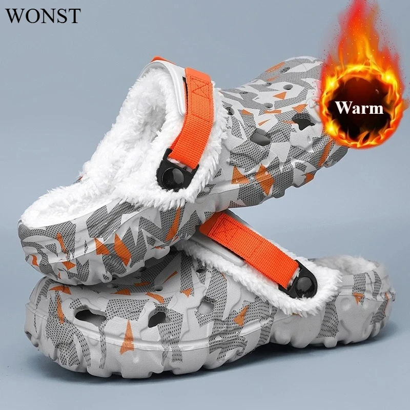 

Мужские зимние тапочки, мягкие домашние теплые женские тапочки, летние съемные сандалии, мужские нескользящие плюшевые меховые сабо, тапочки большого размера 47