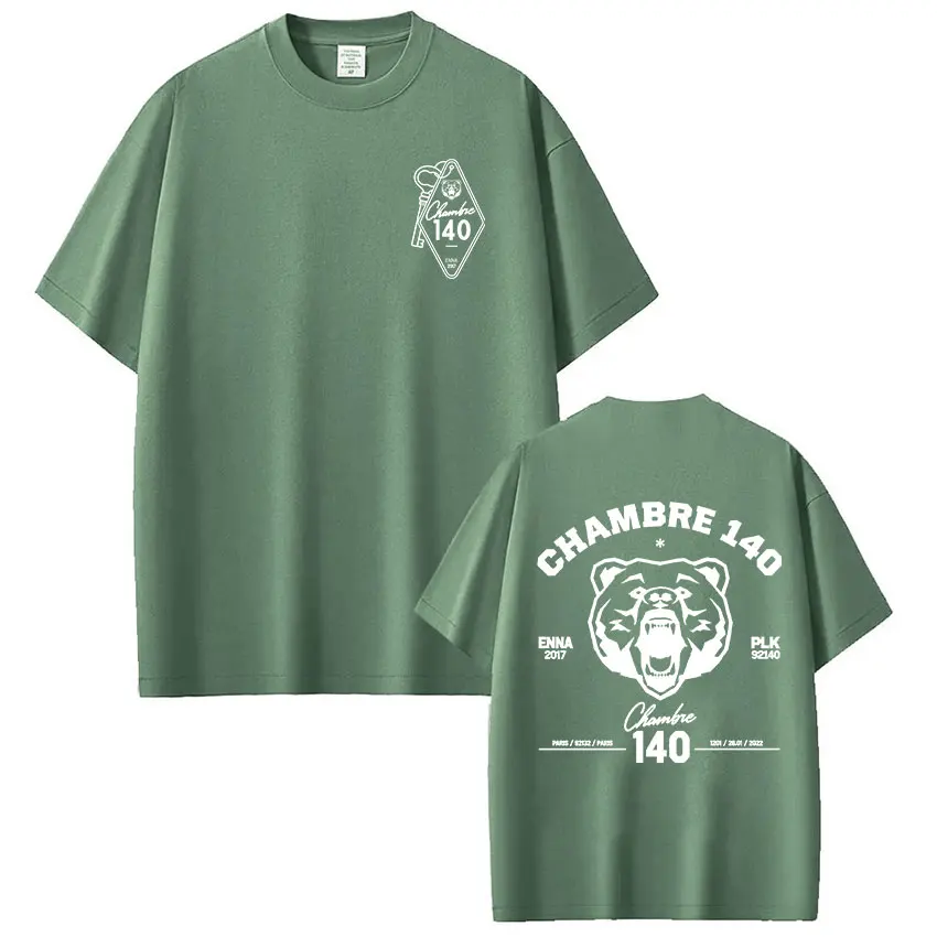 Rapper PLK Chambre 140 Enna T-Shirts Herren Damen Kleidung Mode T-Shirt Lässig 100% Baumwolle Kurzarm T-Shirts Tops Streetwear – Detail 7