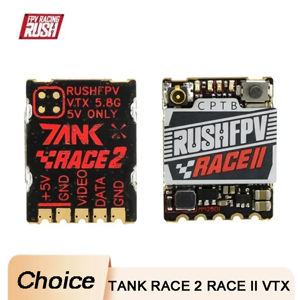 

RUSHFPV Регулируемый SmartAudio FPV VTX 20X15 мм для RC Drone RUSH TANK RACE 2 RACE II 5,8G 48CH PitMode 25-200 мВт Максимальная мощность