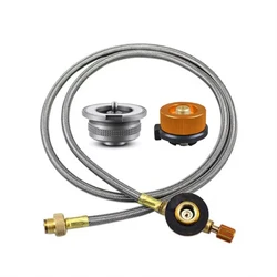 Outdoor Camping Stove Gas Adapter Split Extension Tube Adapter Gas Tank Adaptor Cooking Picnic Camping Equipment Accessories