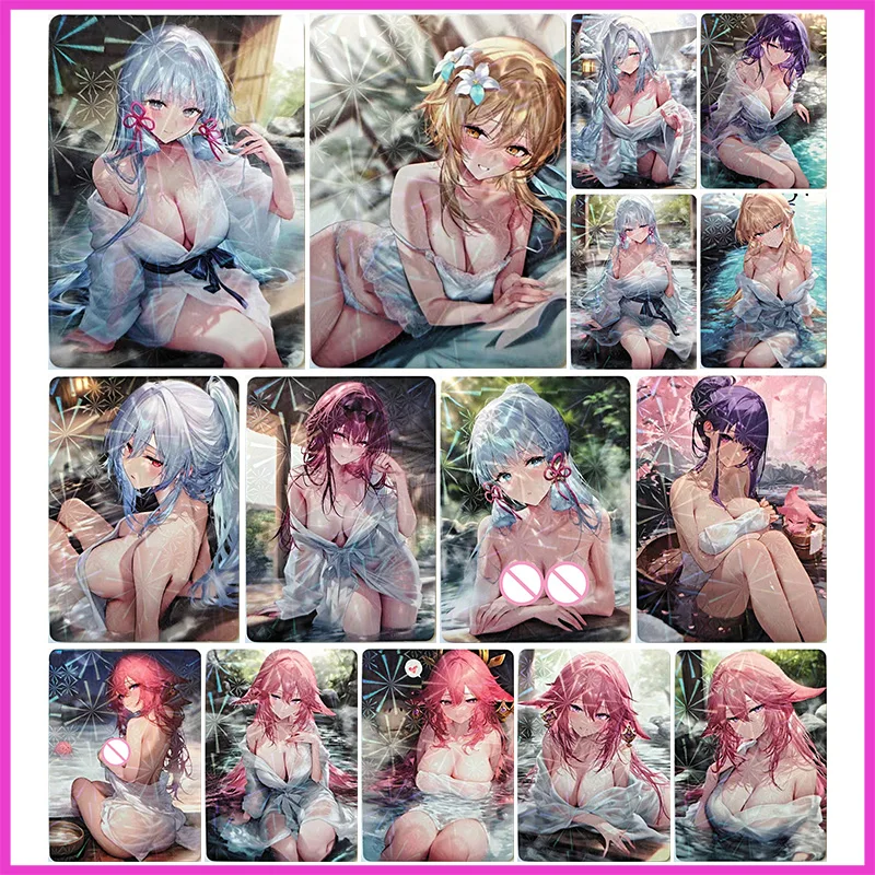 

Аниме «История богини», редкие коллекционные карты, Камисато Аяка Lumine Shenhe Kafka Raiden Shogun, игрушки для мальчиков, подарок на день рождения