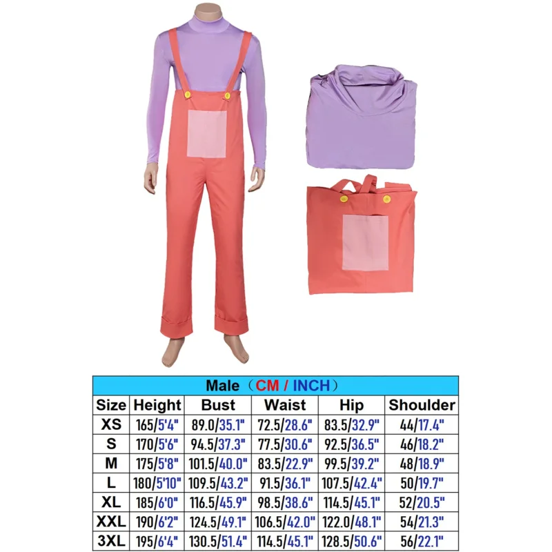 جاكس تأثيري الخيال قبعة السروال القصير الكرتون التلفزيون السحرية ملابس مهرج تمويه الرجال النساء هالوين فانتازيا الملابس om[8