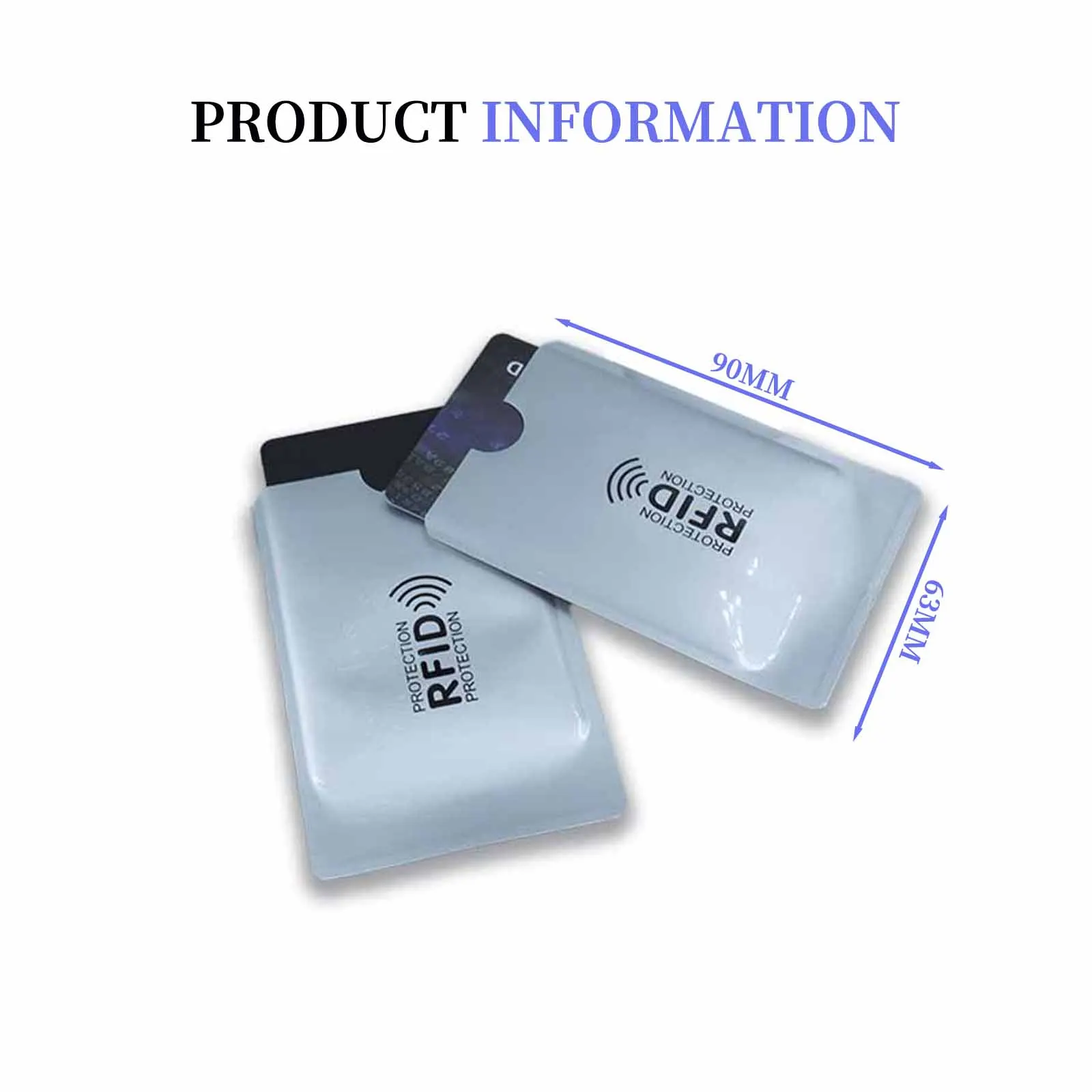 5/10PCS Anti-theft Anti-magnetic Card Holder Protects Bank Card Holder Nfc Foil Shielding Card Holder RFID