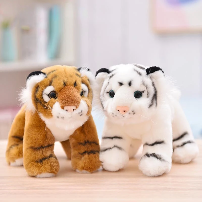 15cm 20cm tiger plush toys small size simulation animal plush doll life like plush tiger kids toys children\'s gift