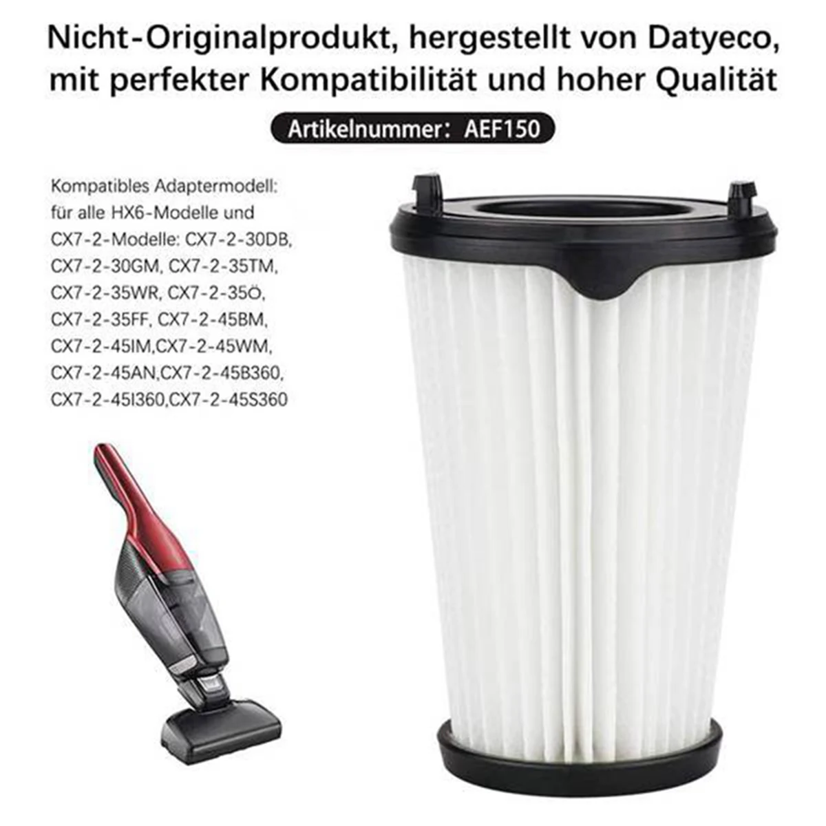 6 шт. фильтр CX7 для Electrolux ZB3301 AEG Hepa фильтр сменный фильтр CX7-2 фильтр для пылесоса AEG Ergorapido