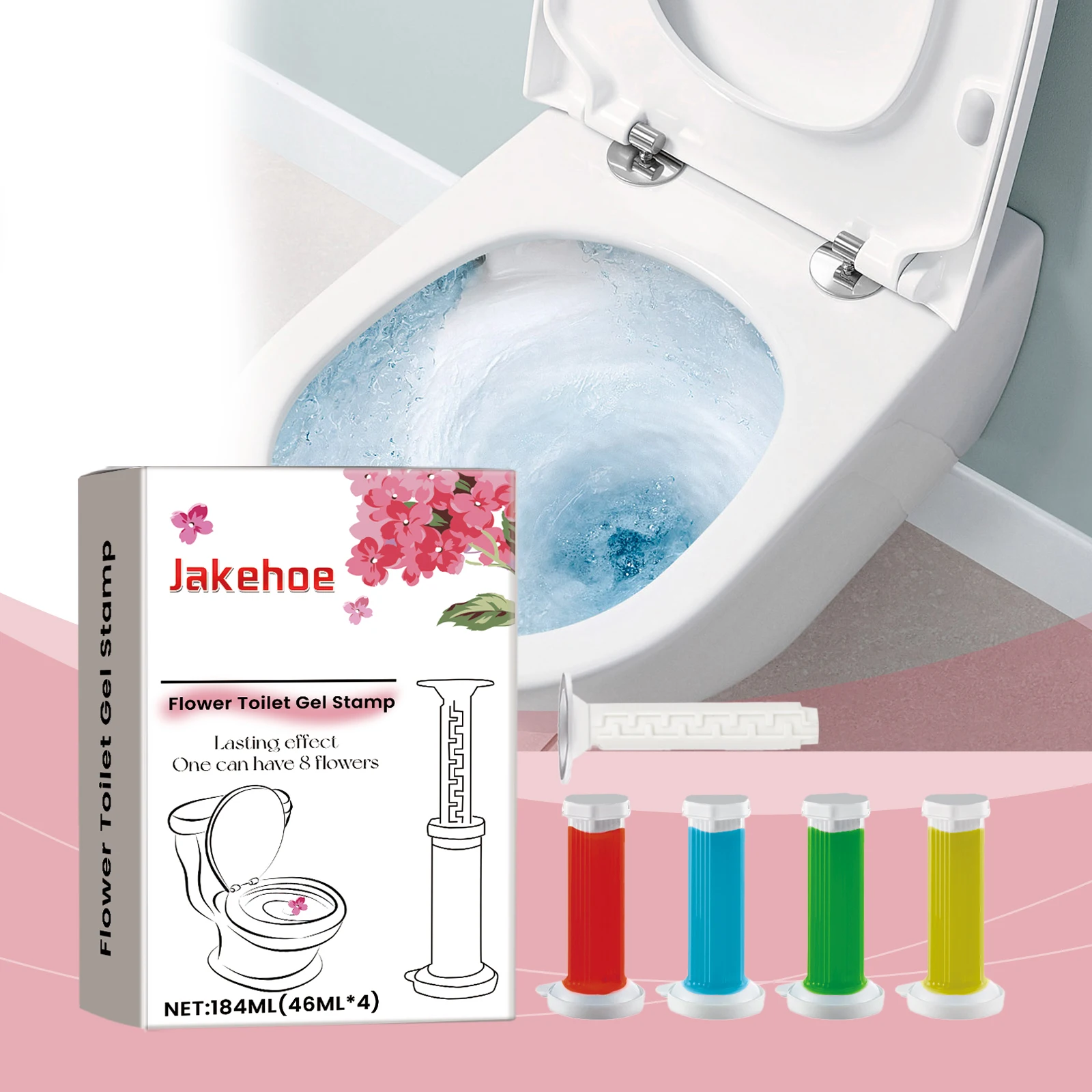 Household Toilet Gel Cleaner, Toilet Bowl Descaler, Odor Remover & Fragrance Boost, Bathroom Deodorizing Gel