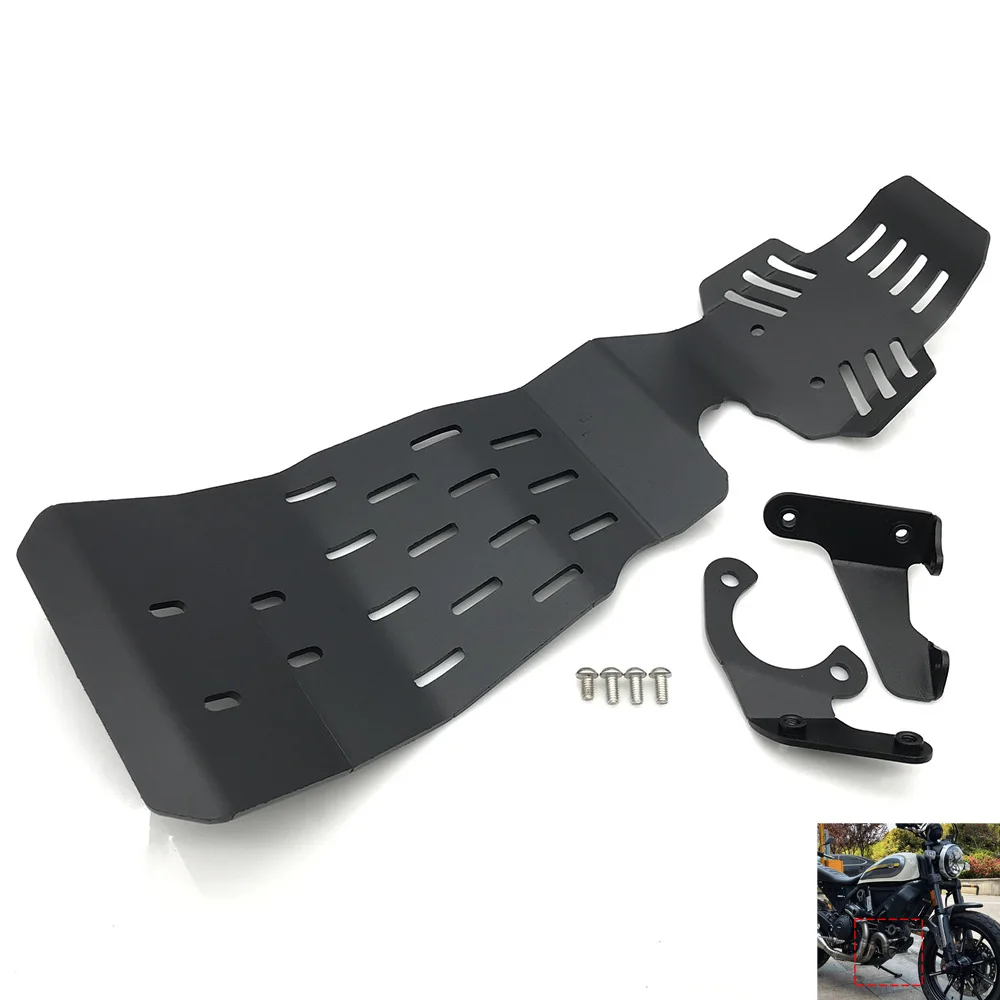 

Motorcycle Lowering Front Skid Plate Engine Mud Guard Cover CNC for DUCATI SCRAMBLER 800 CAFE RACER 2019+