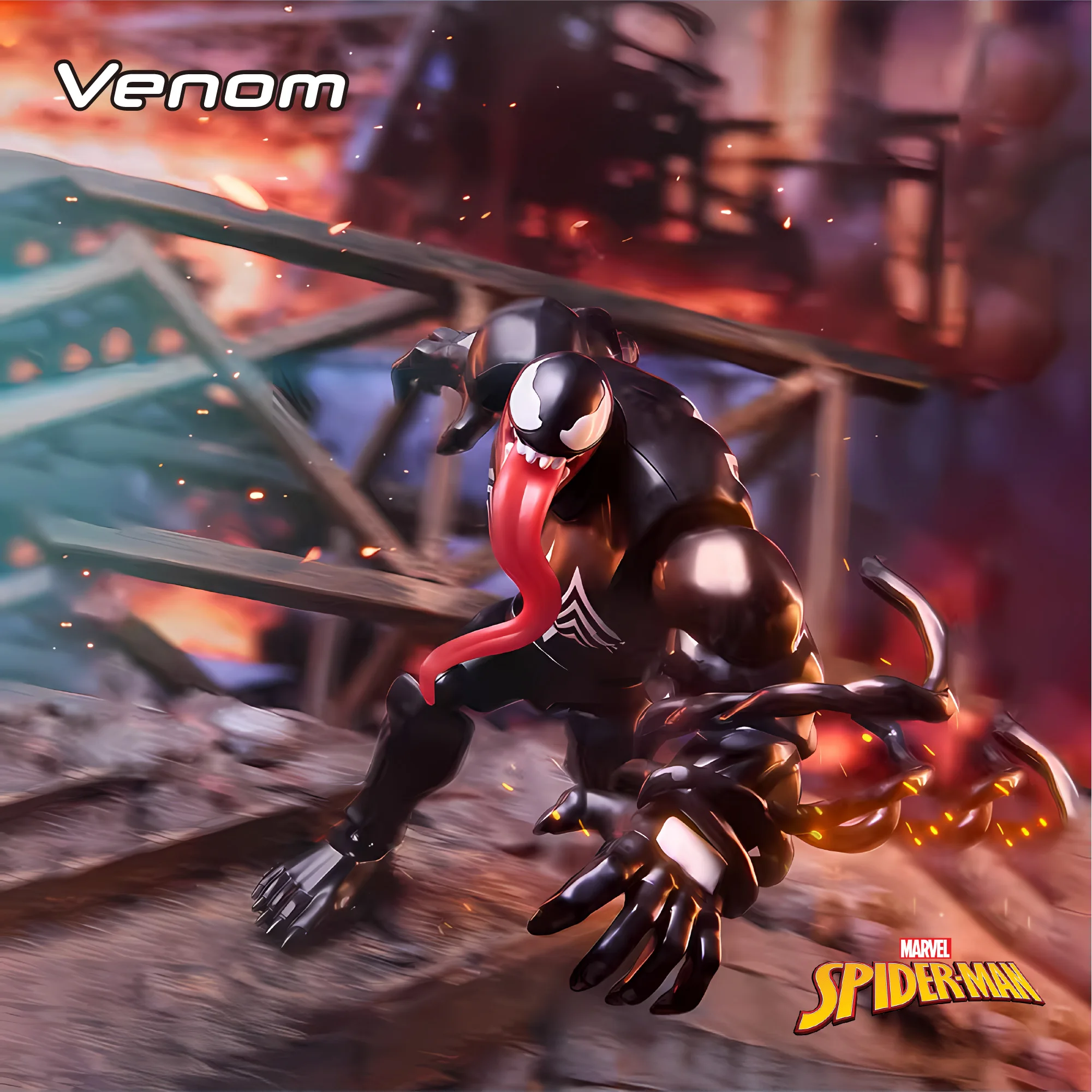 Blokees Galaxy Version Marvel Spider-Man Series Vol.5 Vol.6 ​Ghost Spider Miles Marales Octopus Venom Action Figure Collect Gift - view 5