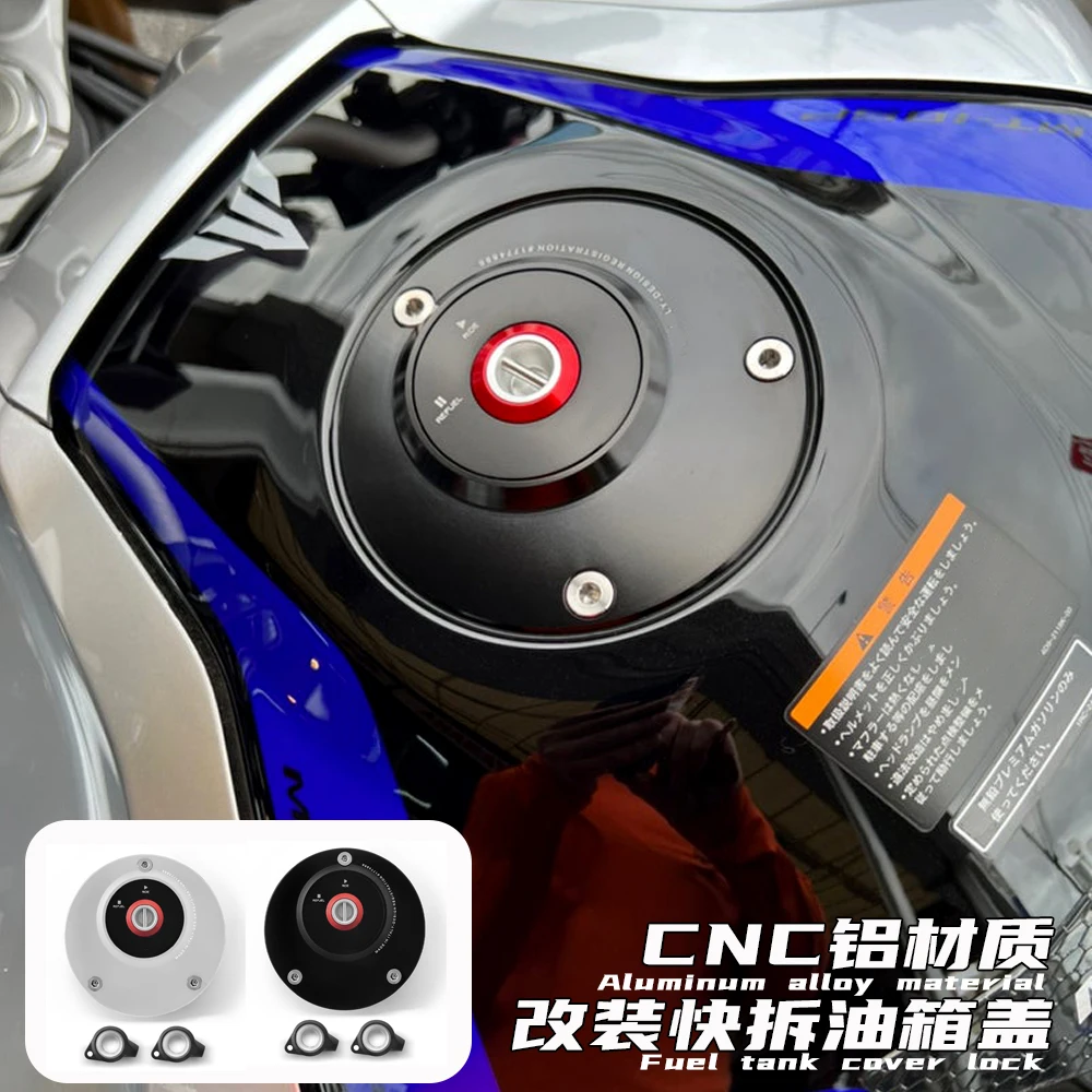 

Fuel gas tank cap with key For Yamaha Tracer 700 900 XJ6 XJR 1300 XSR 700 900 ABS Quick release Aluminum alloy fuel tank cap