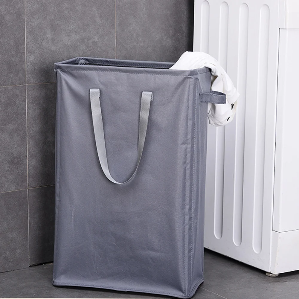 Large Capacity Portable Foldable Oxford Fabric Laundry Basket Handheld Storage Bin for Household Dirty Clothes Hamper Organizer
