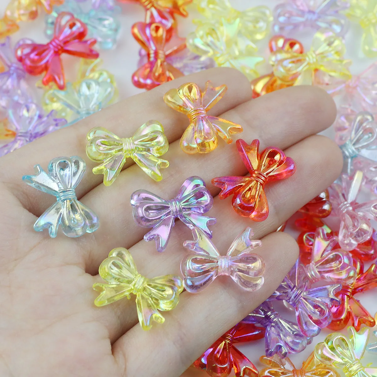 20/40 stücke 18*7mm bunte ab Schmetterling dekorative Perlen lose Perlen für Schmuck machen handgemachte DIY Armbänder Halsketten Ohrringe