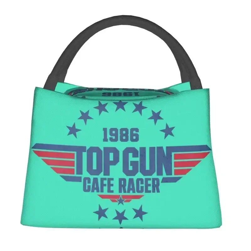 Top Gun Maverick CAFE RACER Resuable Lunch Box Women Multifunction Action Drama Movie Cooler Thermal Food Insulated Lunch Bag