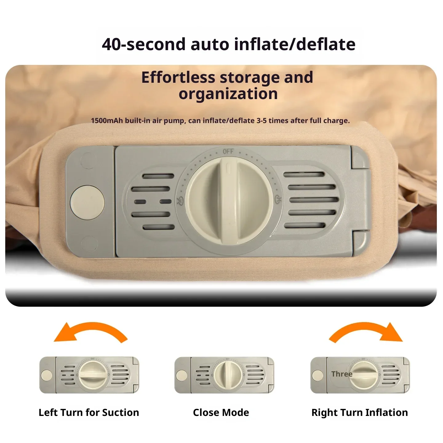 The Mountainhiker Air Mattress, 10cm High, Is Bouncy and Comfortable, Suitable for Home and Outdoor Camping Use. R-Value 8.0