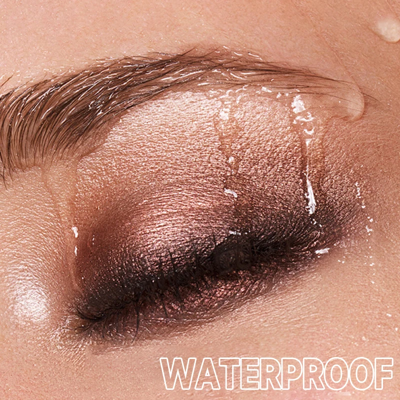 Paleta de sombras monocromáticas – Maquiagem com glitter brilhante, fosca e brilhante, de longa duração, à prova d'água, sem manchas, alto pigmento