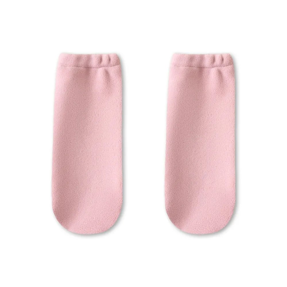 Cute Fleece Sleep Socks Thicken Warm Sleeping Socks Women Hosiery Soft Foot Protection Loose Socks Fall Winter