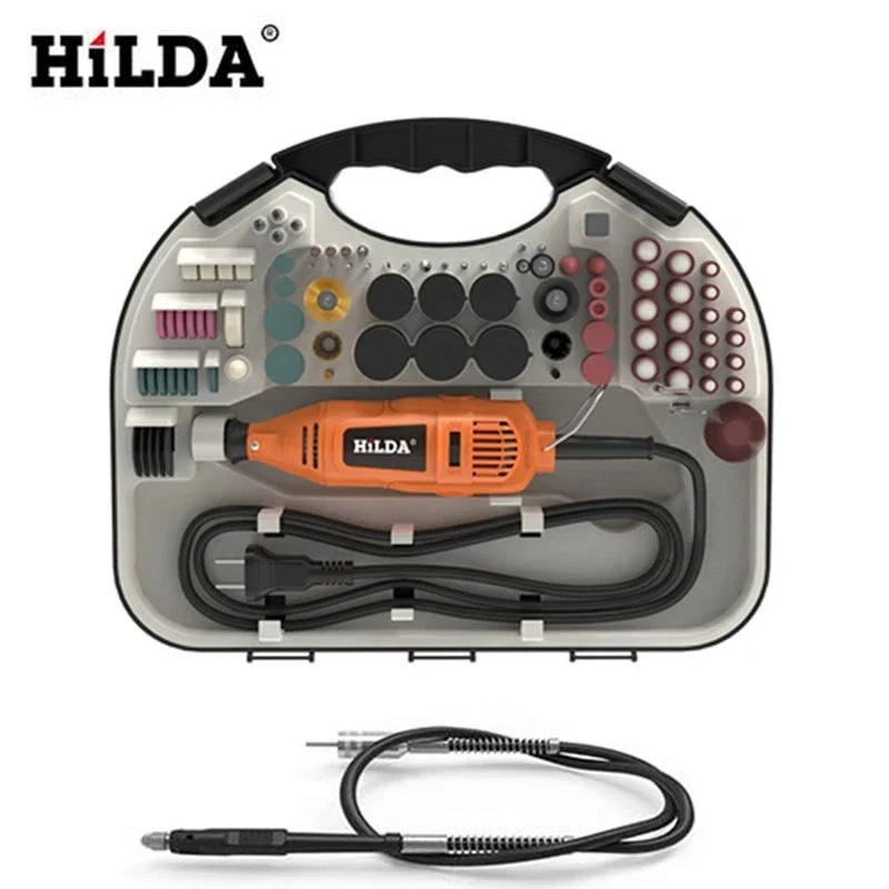 HILDA Electric Mini Drill Grinder Engraving Pen Power Tools Electric Rotary Tool Grinding Machine Accessories