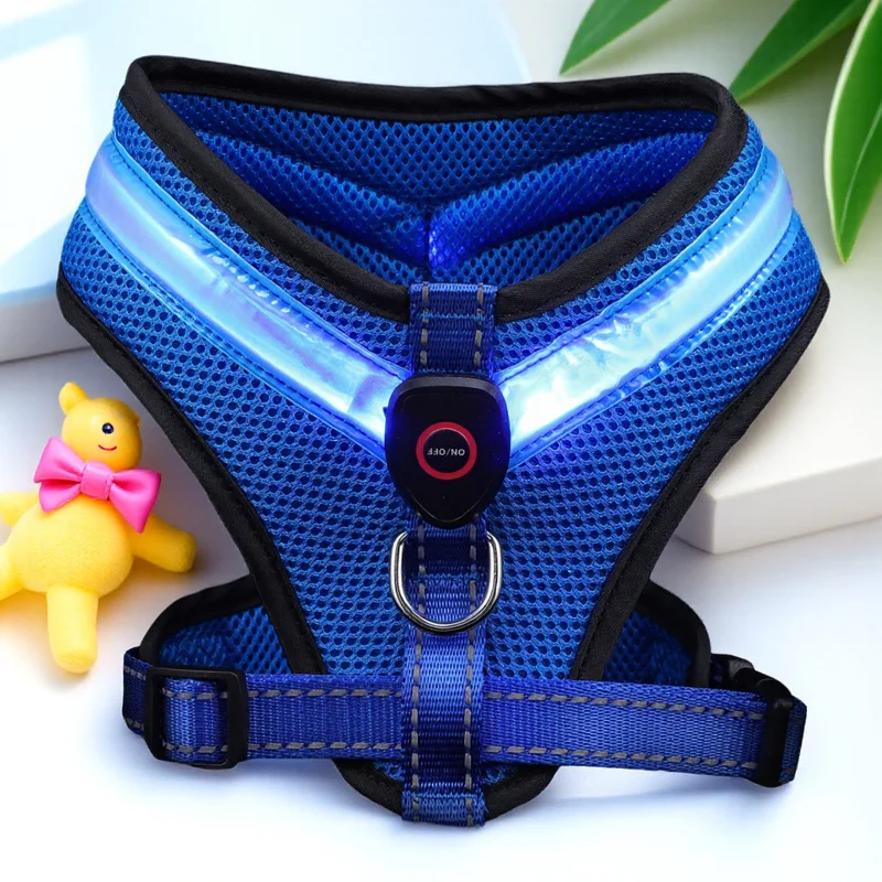 

1 set 1 Set Dogs Luminous Set Usb Costume Charging Pet Dog Breathable Vest For Night Walking Puppy Vest Kit