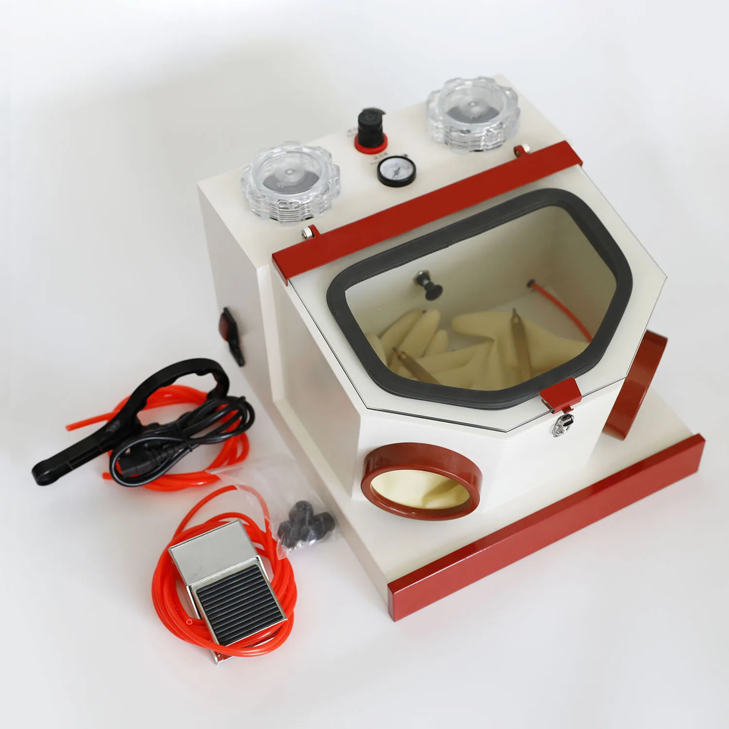 

Dental Twin-Pen Blasting with drawer Dental sandblasting Dentist Sandblast Machine Electric Sand Blasting Sandblaster Pens