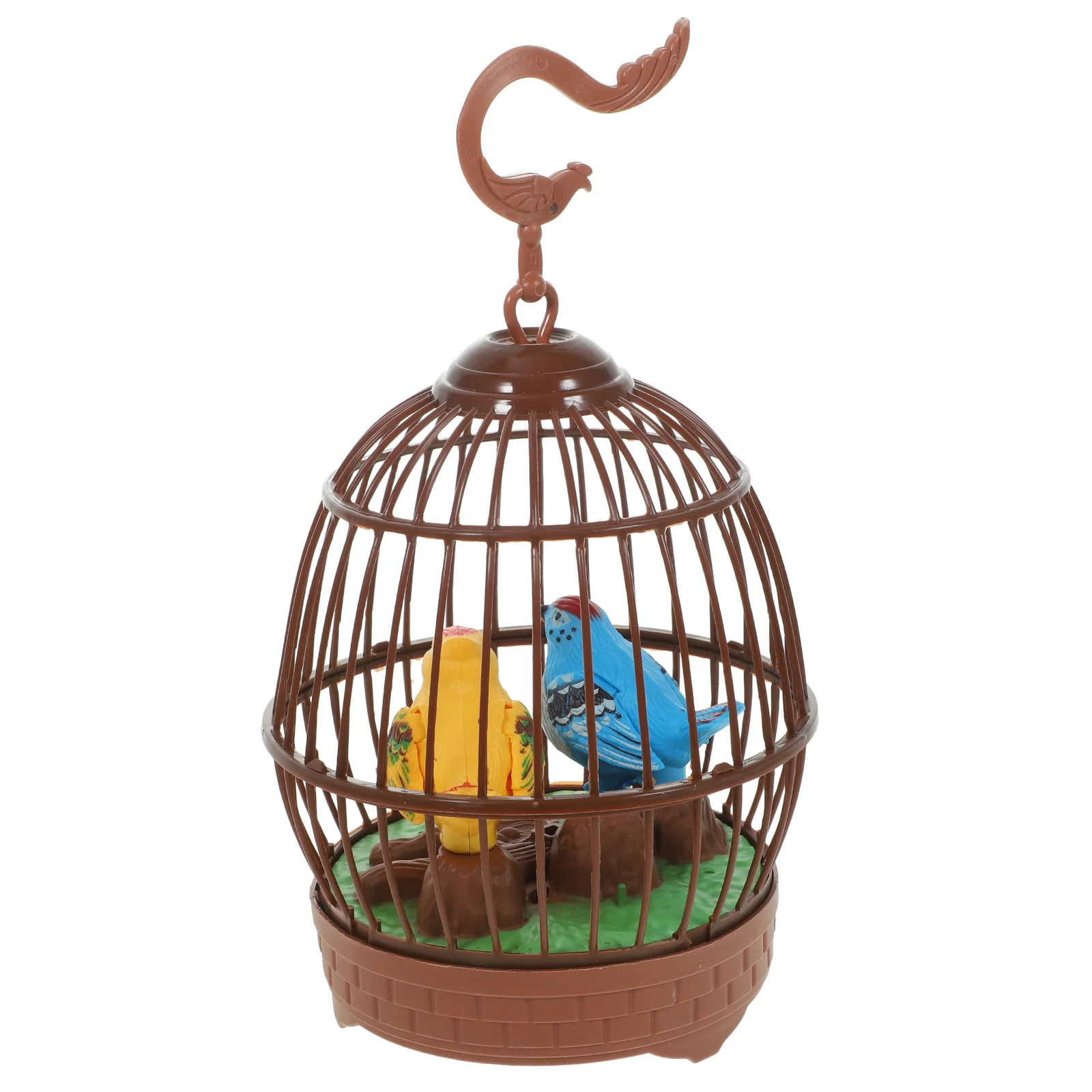 Jouet décoratif à commande vocale pour cage à oiseaux, simulation d'émulation amusante pour enfants, jouets pour animaux de compagnie intéressants