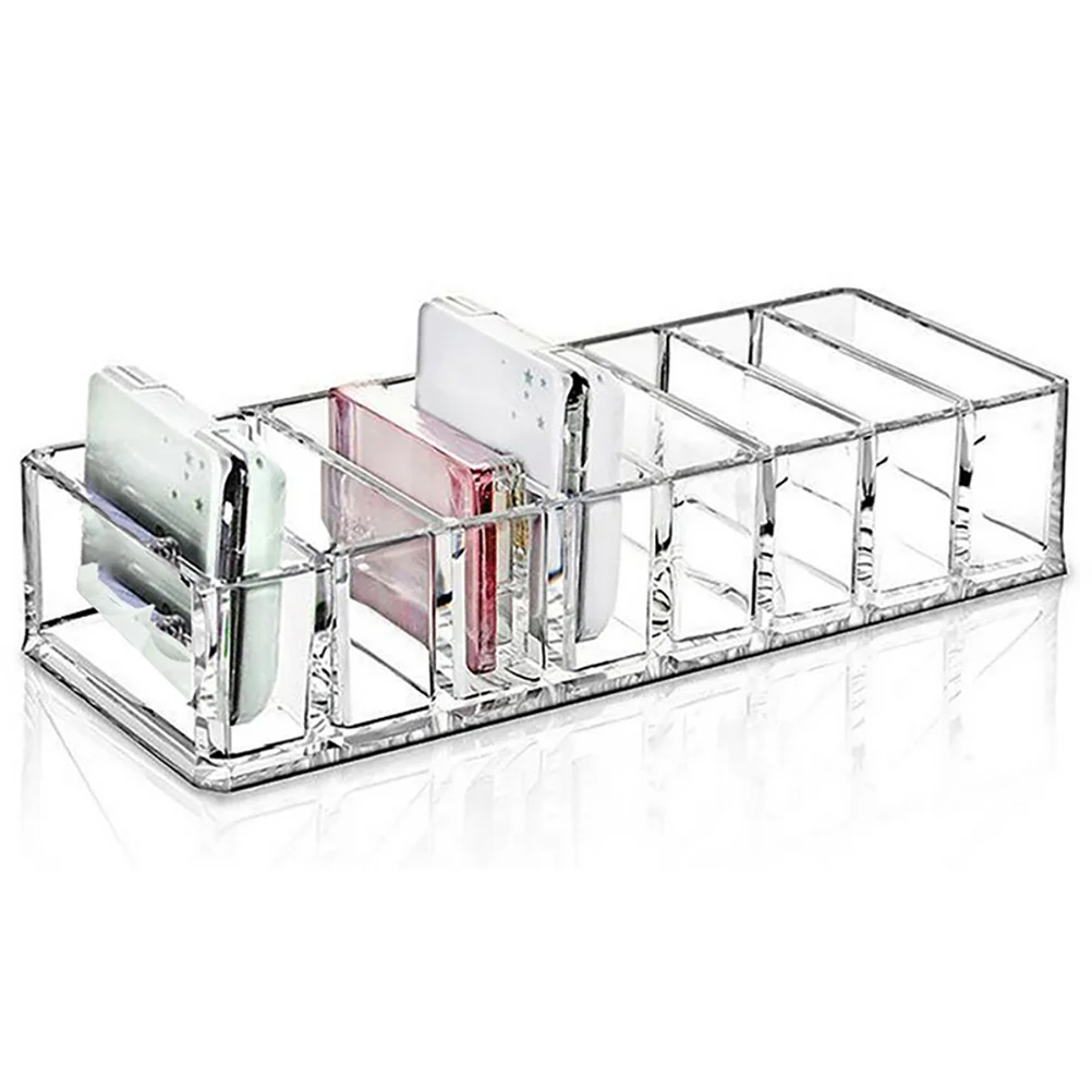 

Makeup Storage Box Multifunctional Organizer Transparent Eyeshadow Container Holder For Powder Lipstick Nail