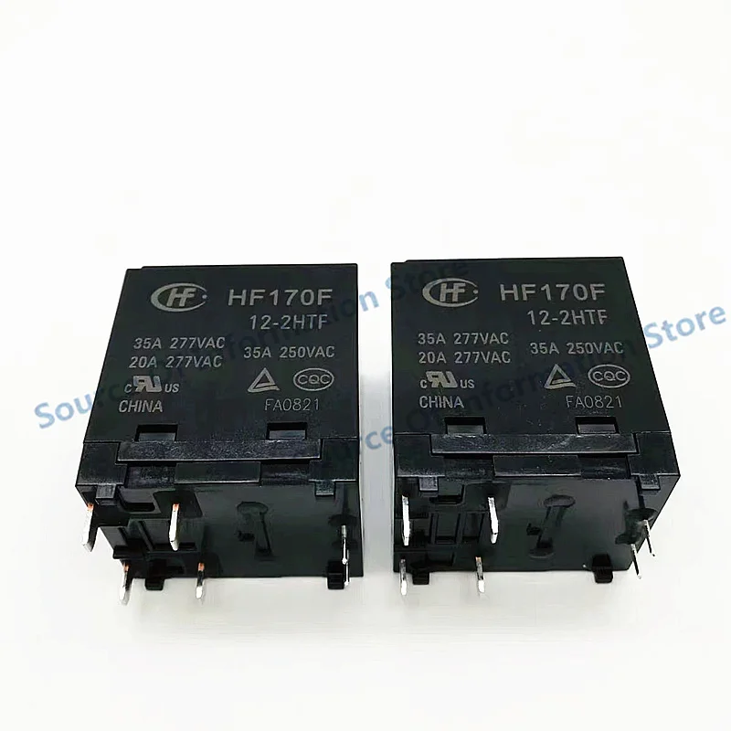 1PCS HF170F-12/24-2HTF 12V 24VDC Two Normally Open 6Pin 35A277V Hongfa Solar Relay