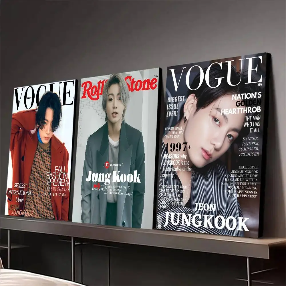 J-Jung K-Kook KPOP ملصق طباعة لغرفة النوم غرفة المعيشة ديكور المنزل اللوحة جدار الفن HD صورة جدارية