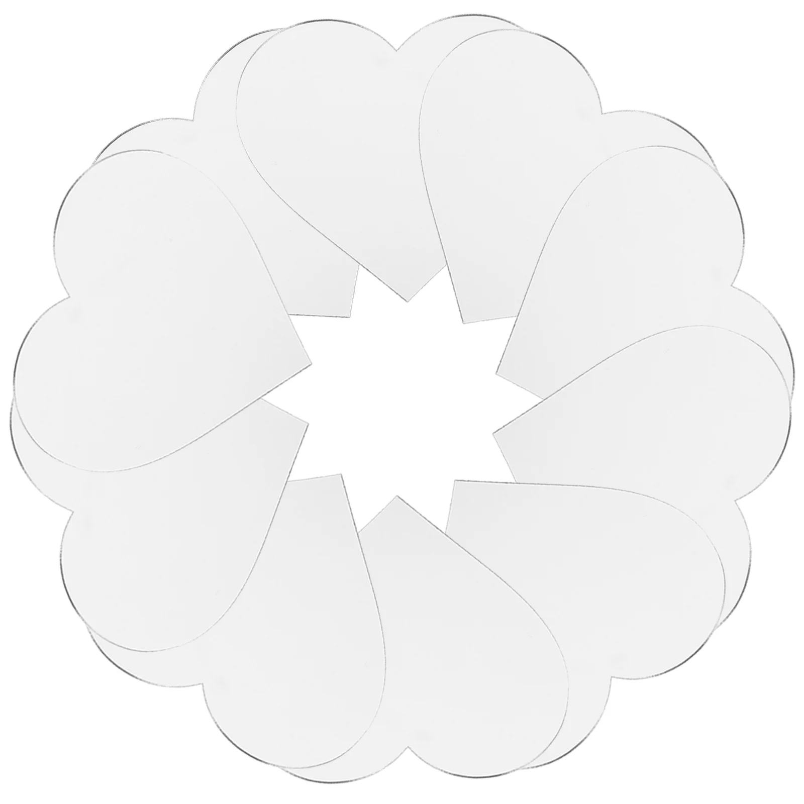 10 個のアクリル化粧鏡レンズ自己粘着交換シートハンドヘルドミラー用 DIY 電話ケースステッカーポータブル