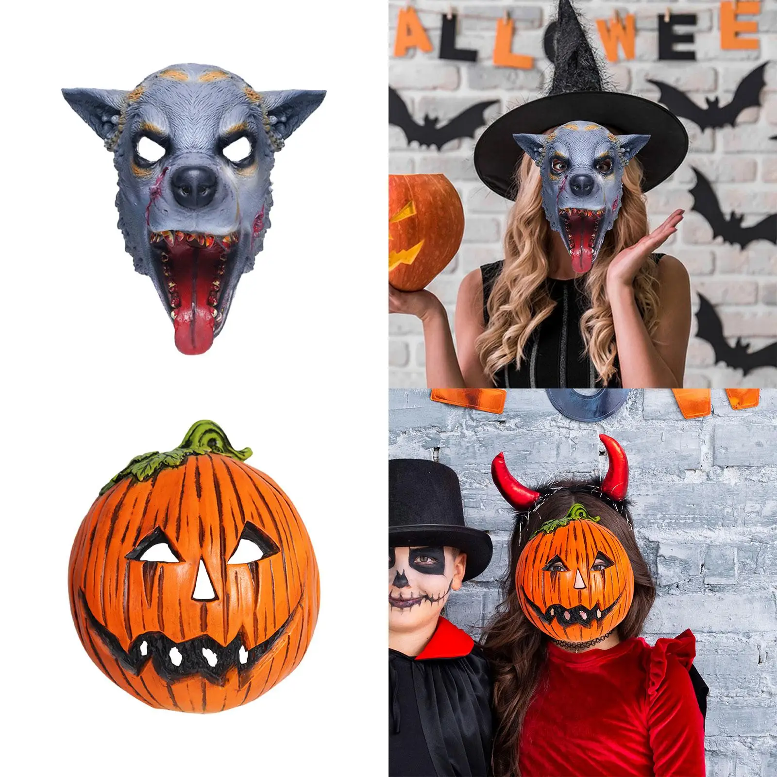 Halloween Masker Cosplay Nieuwigheid Rollenspel Kostuum Volwassenen Enge Gezichtsmasker Voor Verjaardag Podium Optreden Feest Gunst Prom Festival