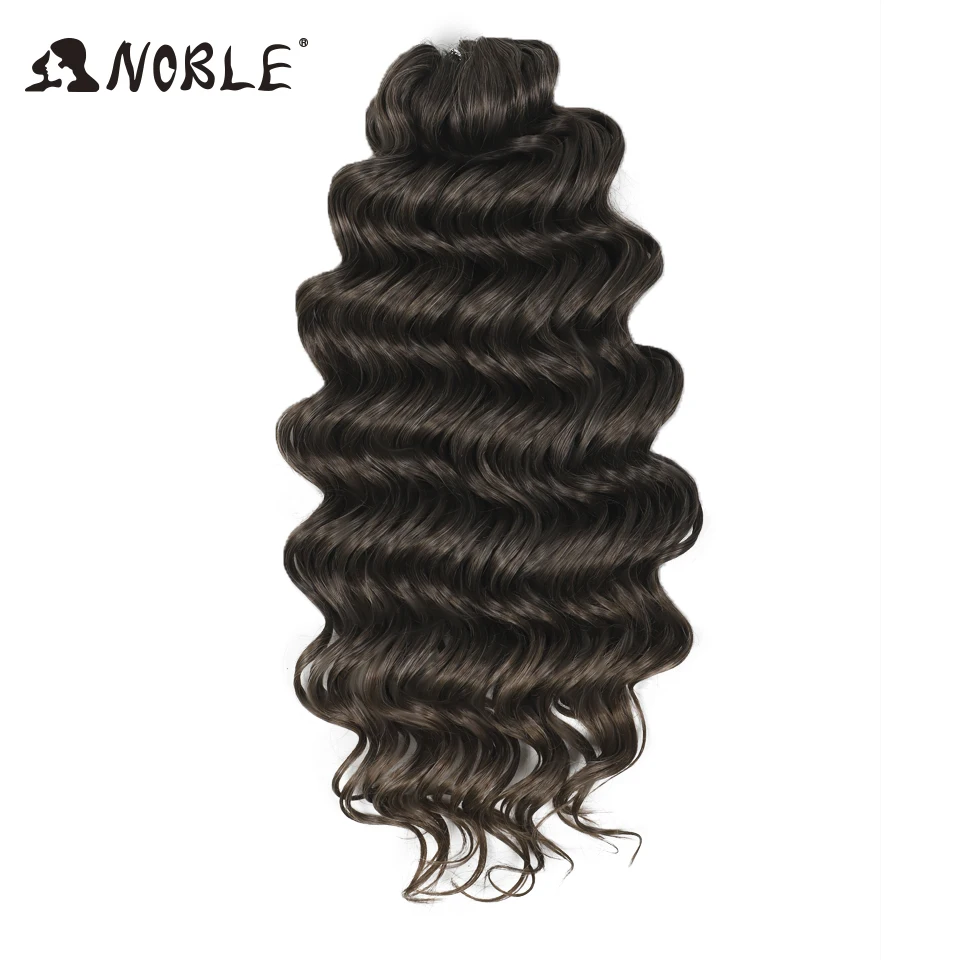Noble Hair Twist Crochet Lockiges Haar 16“ Regenbogenfarben Tiefe Welle Flechthaar Ombre Blond Wasserwellen Flechthaarverlängerungen – Detail 32