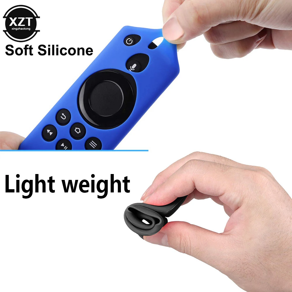 Protective Case 5.9 Inch Remote Cover Silicone Anti-slip on the Back Shockproof Washable For Fire TV Stick 4K Remote Control