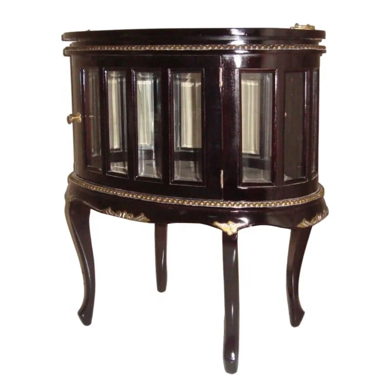 Vintage Coffee Table Antique Reproduction Wooden Tea Table With Top Tray Designed to Furnish Classic Living Room Furniture