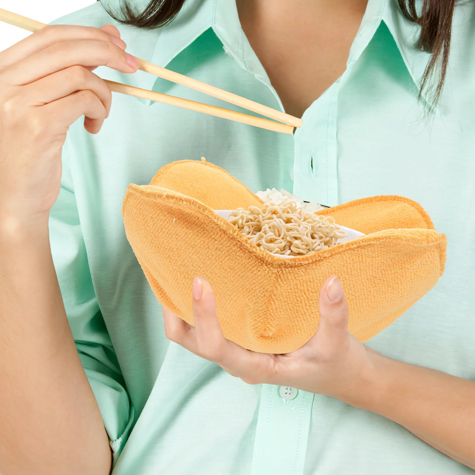 

4Pcs Microwave Bowl Protector Heat Resistant Non Slip Insulation Mats Premium Polyester Bowl Holder for Kitchen Use