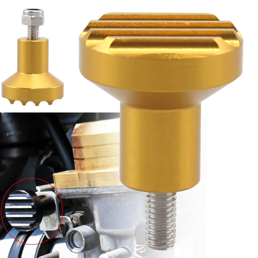 1 Piece Carburetor Choke Knob Replacement Compatible With Bonneville Scrambler Thruxton 900 2008-2015 Aluminum Glod Choke Knob