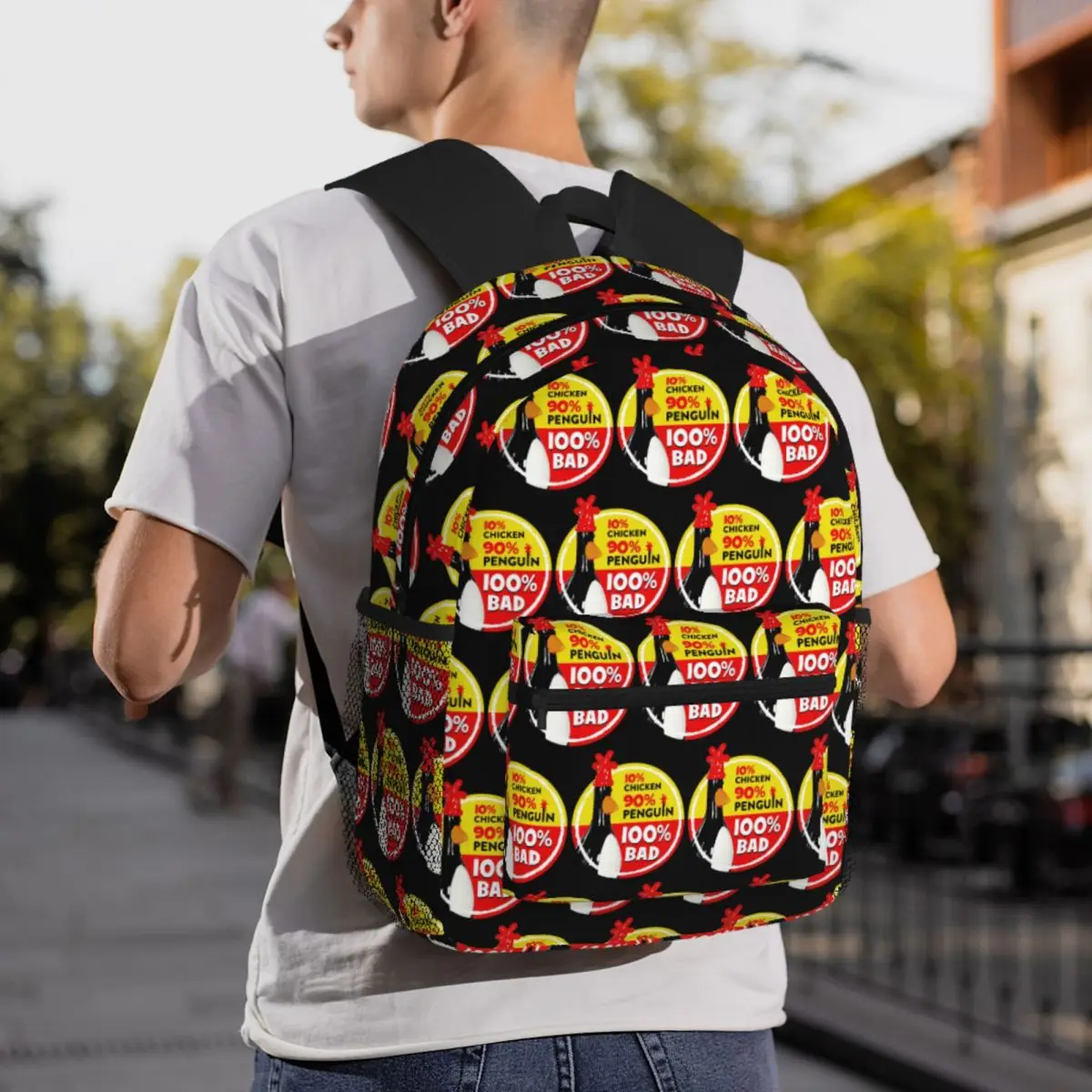 100% Bad Feathers McGraw Backpack Student BookBag Children School Bag Computer Shoulder Bags for Men Women