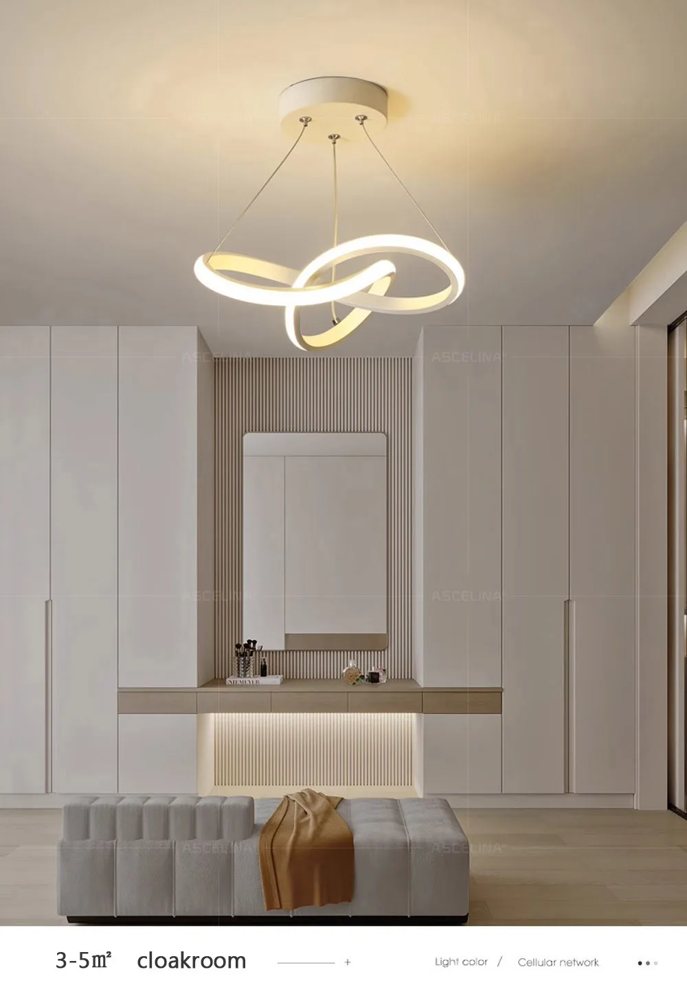 Plafonnier Suspendu au Design Nordique Moderne, Luminaire Décoratif d'Nik, Idéal pour une Salle à Manger ou un Hôtel