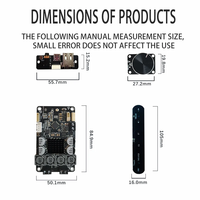 Imagem -04 - Dsp Bluetooth Digital Amplificador Board Febre Estéreo Tpa3116 Tws Subwoofer True Hifi Carro Novo