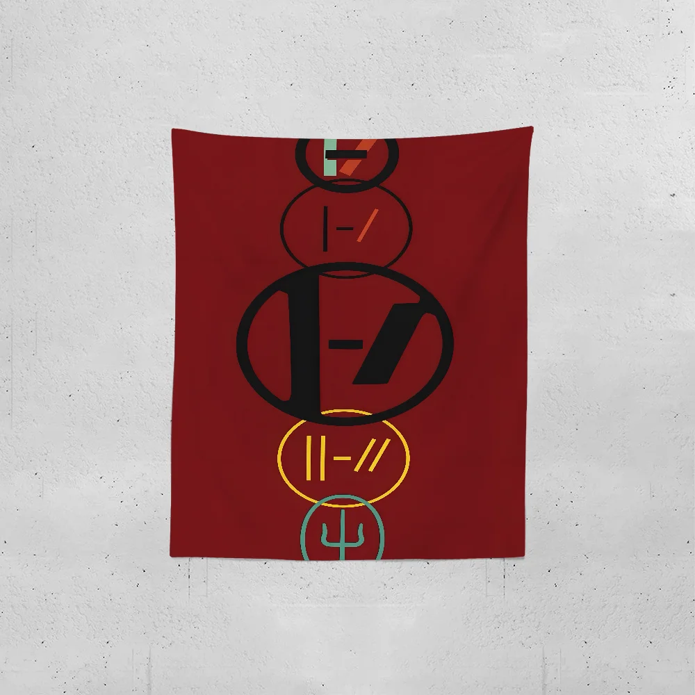 Band T-Twenty One P-Pilots Tapestry Creative Pattern Photo Living Room Wall Art Tapestry Decor Party Outdoor Decorate Banners