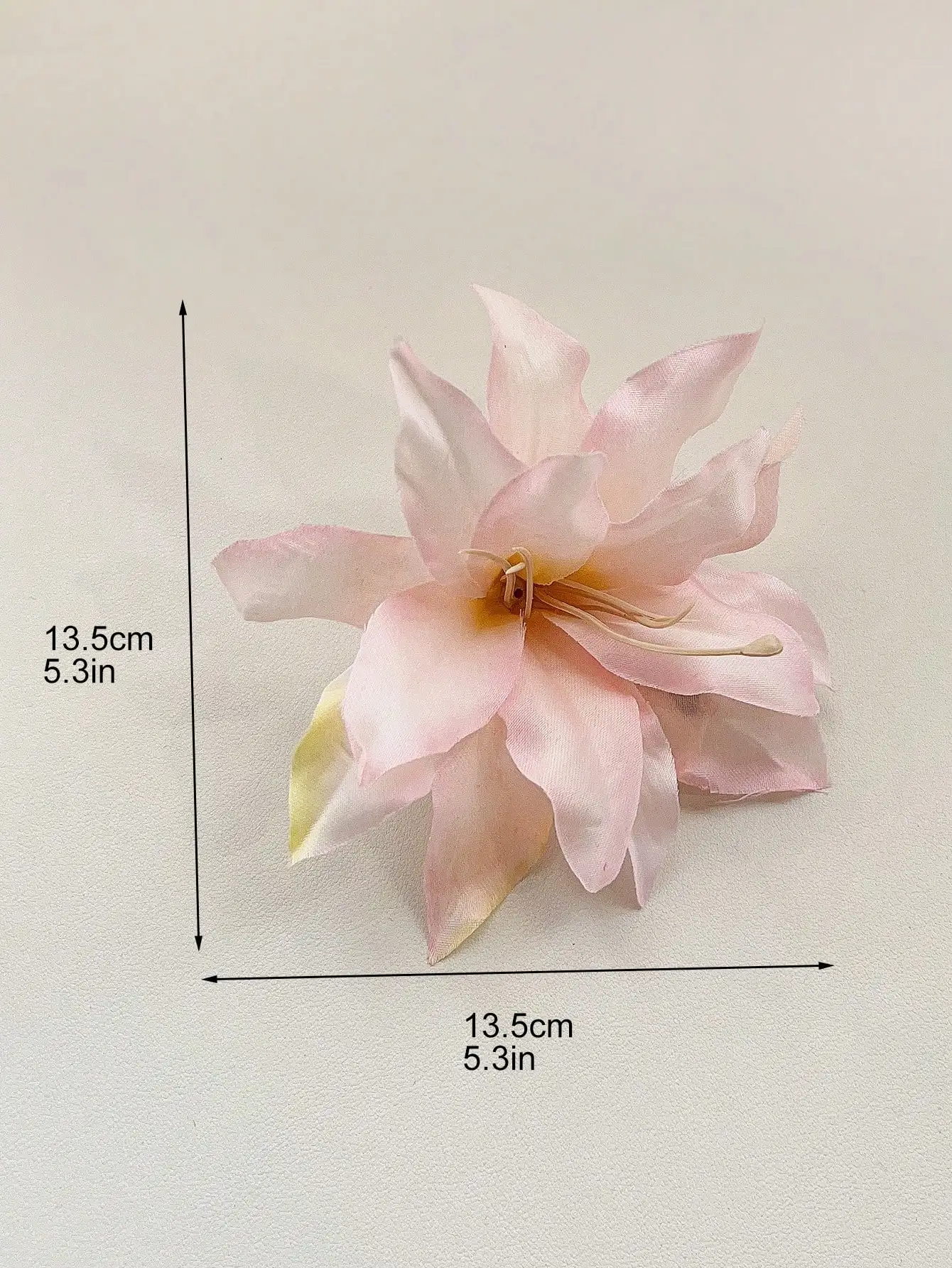 2-teiliges Set, elegante böhmische Blumen-Haarspangen, rosa und lila, große modische Haarspangen für Frauen, Strandurlaub, Haar-Accessoires – Detail 3