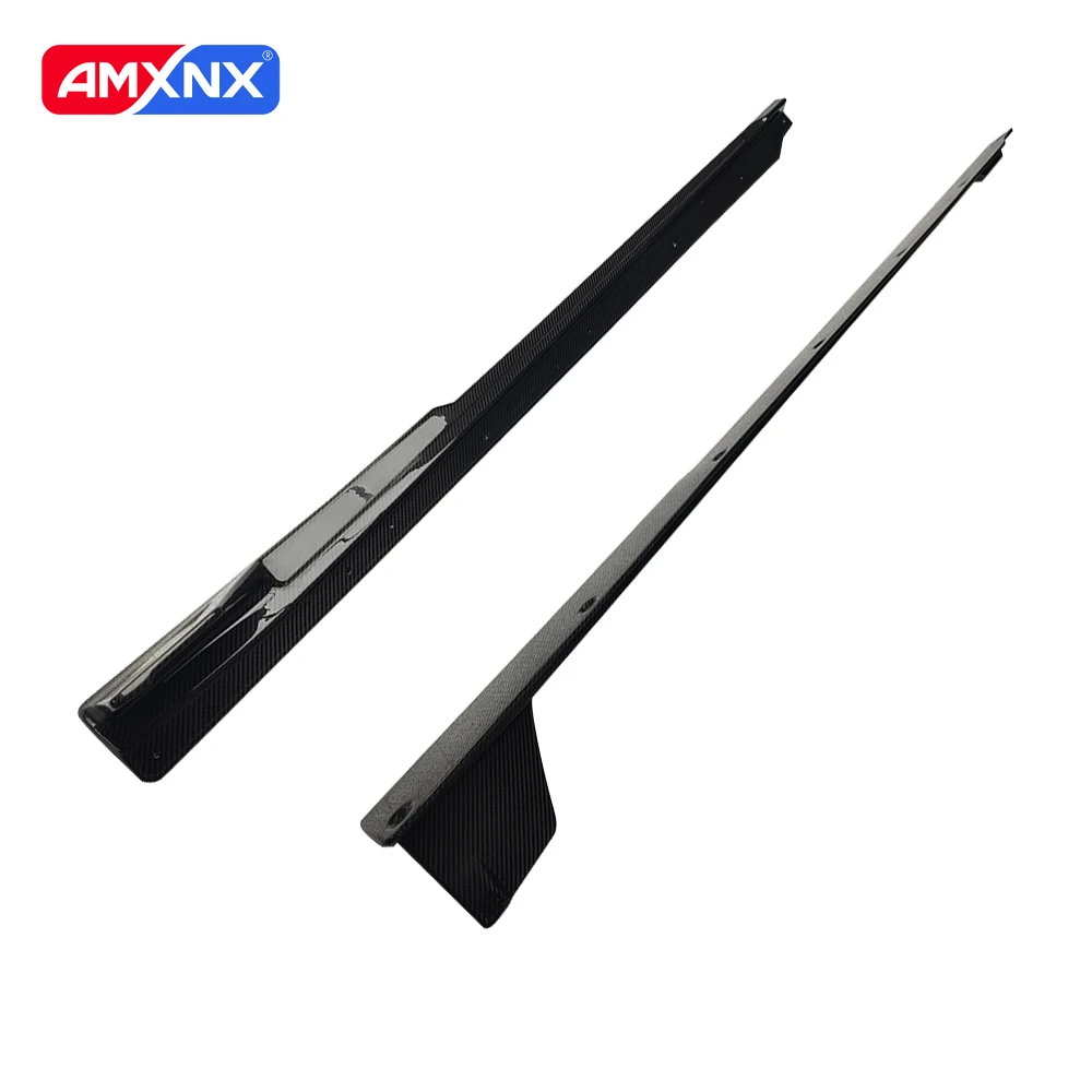 Real Dry Carbon Fiber Side Skirts Separate Diffuser for BMW G87 M2 2023-IN Apron Spoiler Parts Body Kit Car Accessories