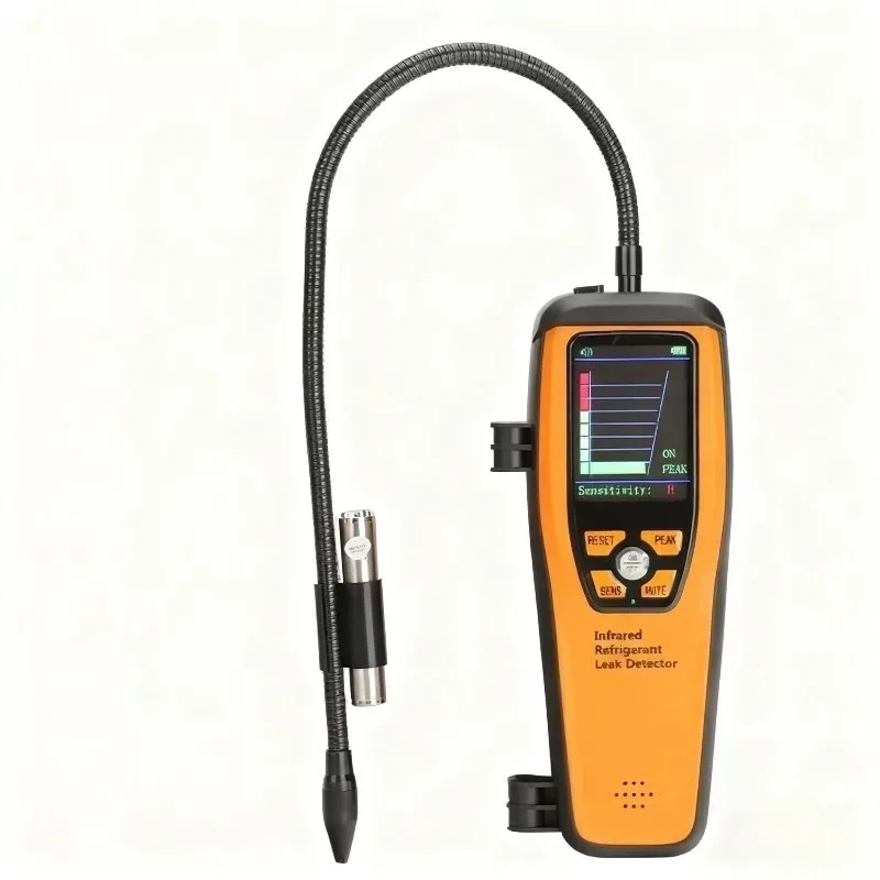 Halogen Gas Sniffer Refrigerant Leak Detector with Audio Alert, AC Copper Pipes Automotive Systems, Freon Leakage Tester