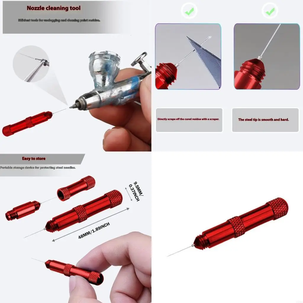 

Компактный инструмент для очистки сопел, инструмент для обслуживания с нержавеющей иглой для очистки от засорения для точных