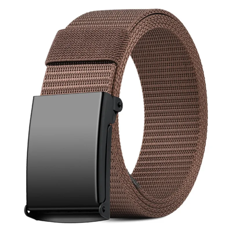 Vollmetall-Automatikschnalle Taktischer Herrengürtel Canvas-Nylon-Militärgürtel Herren Casual Outdoor-Trainingshosen Taillengürtel – Detail 18