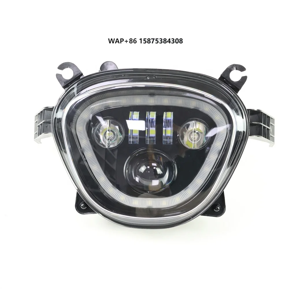

TIYPEOR LED Hi/Lo Beam Motorcycle Headlight With Halo for BoulevardM109R VZR1800 M90 VZ1500 2006-2019 Projector Headlight