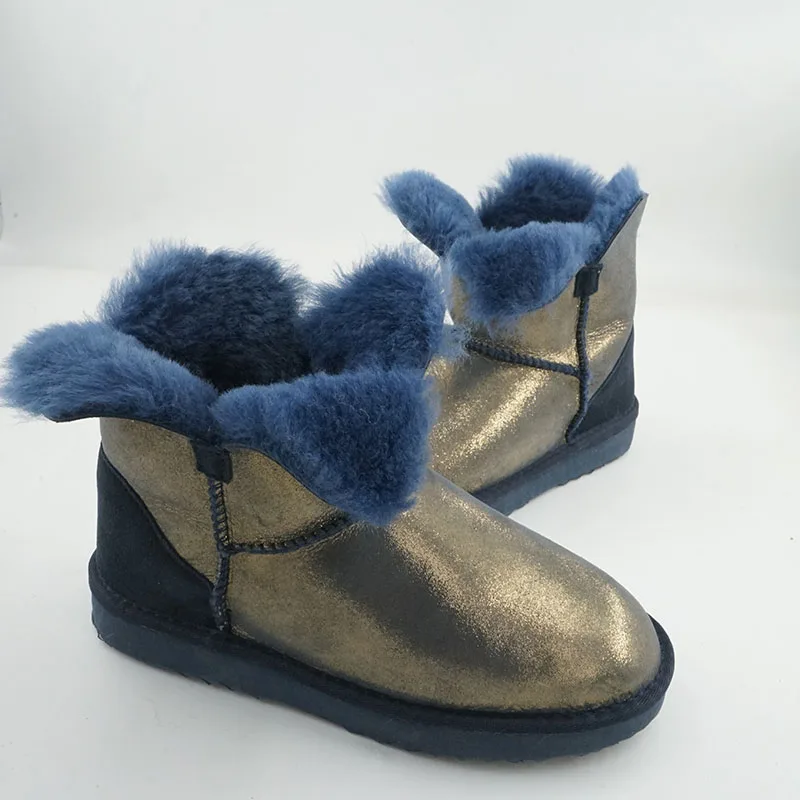 

Классические зимние ботинки из 100% натуральной шерсти, утепленная шерсть для женщин, зимние женские ботинки из натуральной овчины, женская обувь