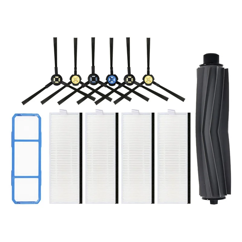 Резиновая основная боковая щетка для A7 A9S V8 V8S X750 X800 X785 V80 L100 SSR1 SSRA1, запчасти для фильтра НЕРА